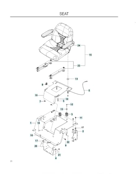 Husqvarna Ez 4824 Bf - Seat