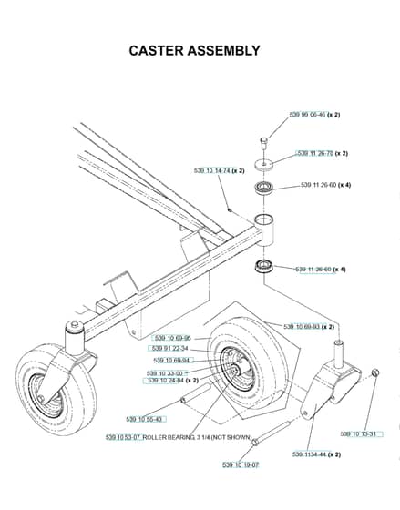 Husqvarna Ez 5424 Bi - Casters