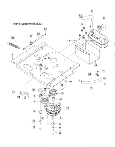 Husqvarna Ezc4824 Bf - Engine Plate