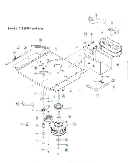Husqvarna Ezc4824 Bf - Engine Plate 2
