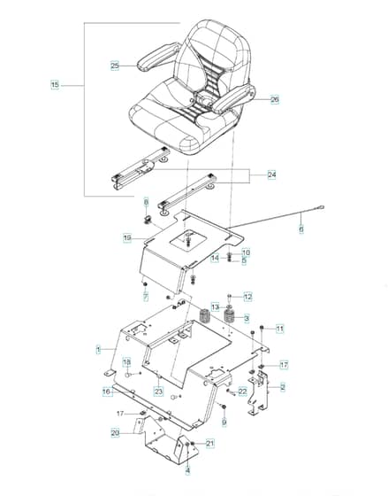 Husqvarna Ezc4824 Bf - Seat