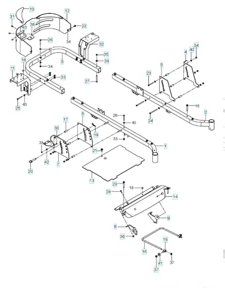 Husqvarna Ezc4824 - Frame