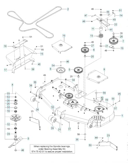 Husqvarna Fd72 Pz - Mower Deck & Cutting Deck