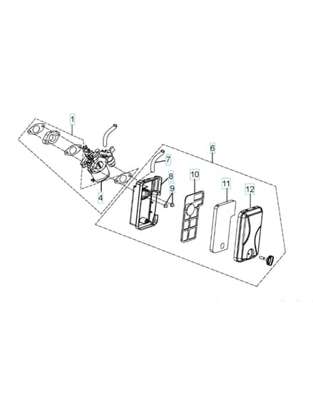 Husqvarna G1300P - 2018-8 - Inlet Manifold