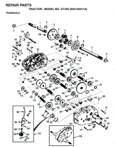 Husqvarna Gt200 - Transmission