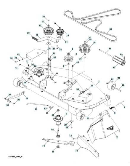 Husqvarna Gt52Xls - Mower Deck & Cutting Deck