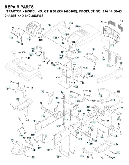 Husqvarna Gth200 - Chassis & Enclosures