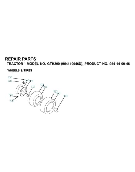 Husqvarna Gth200 - Wheels & Tyres