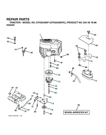 Husqvarna Gth2248 Xp - Engine