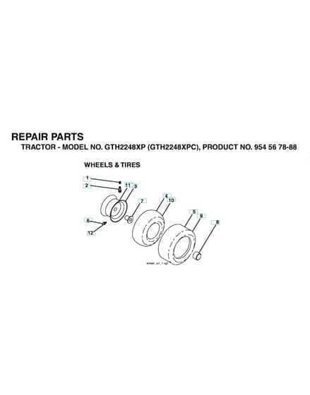 Husqvarna Gth2248 Xp - Wheels & Tyres