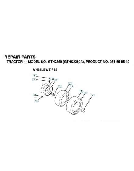 Husqvarna Gth2350 - Wheels & Tyres