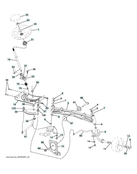 Husqvarna Gth24K54 - Steering