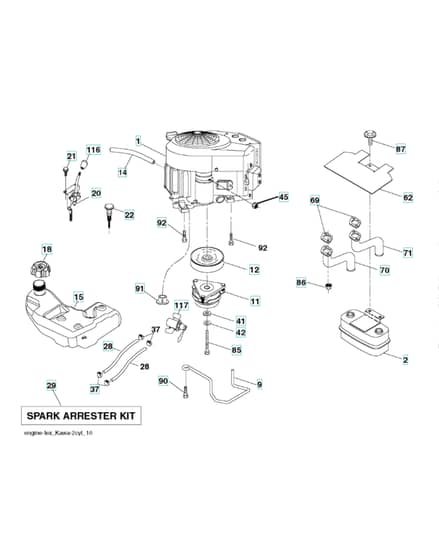 Husqvarna Gth24V52Ls - Engine