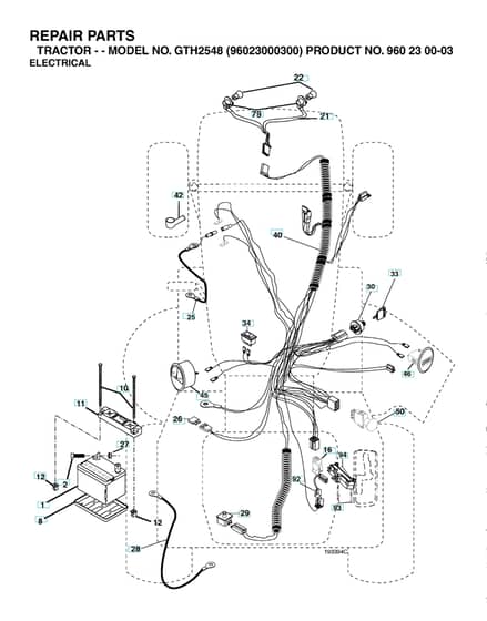 Husqvarna Gth2548 - Electrical