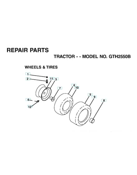 Husqvarna Gth2550 B - Wheels & Tyres