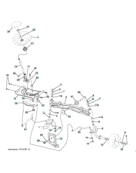 Husqvarna Gth260 Twin - Steering