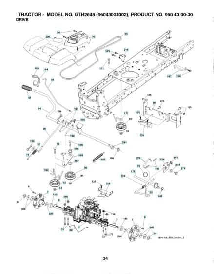 Husqvarna Gth2648 - Drive