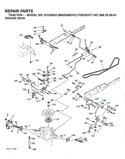 Husqvarna Gth2654 - Drive