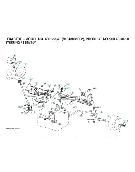 Husqvarna Gth2654 T - Steering