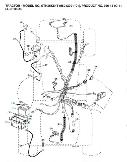 Husqvarna Gth26K54 T - Electrical