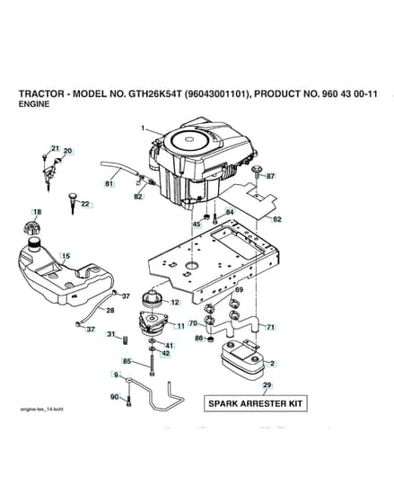 Husqvarna Gth26K54 T - Engine