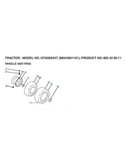 Husqvarna Gth26K54 T - Wheels & Tyres