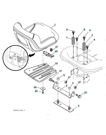 Husqvarna Gth26V52Ls - Seat