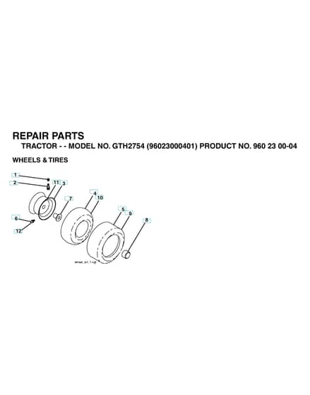 Husqvarna Gth2754 - Wheels & Tyres
