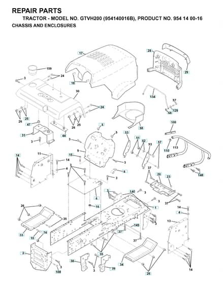 Husqvarna Gtvh200 - Chassis & Enclosures