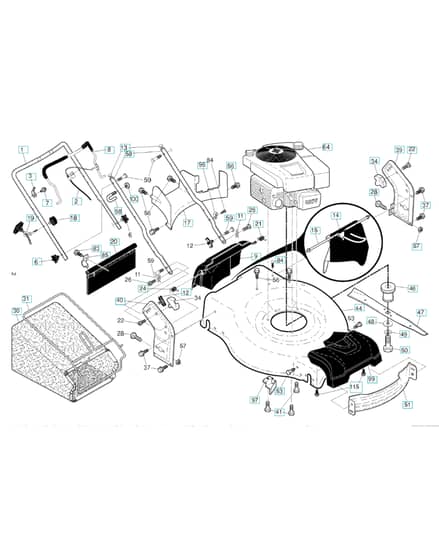 Husqvarna HD775HW - Frame & Engine