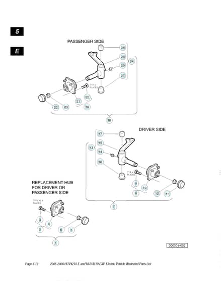 Husqvarna HUV4210E - Front Hub Assembly