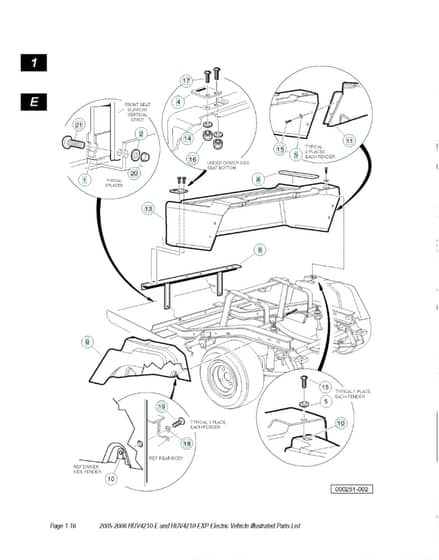 Husqvarna HUV4210E - Rear Body & Fender
