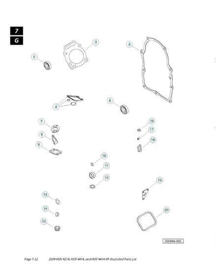 Husqvarna HUV4214 - Gasket Kit