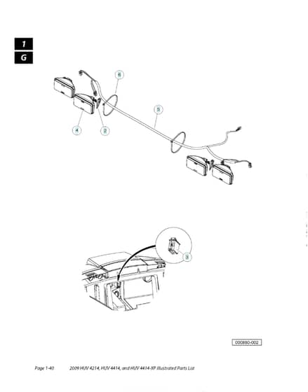 Husqvarna HUV4214 - Headlights