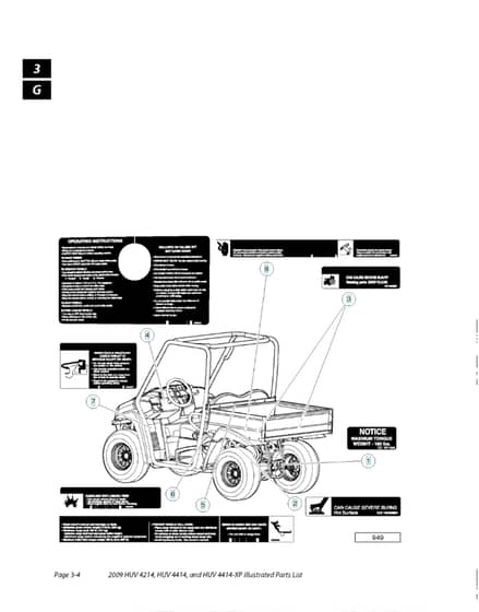 Husqvarna HUV4414XP - Decals 2