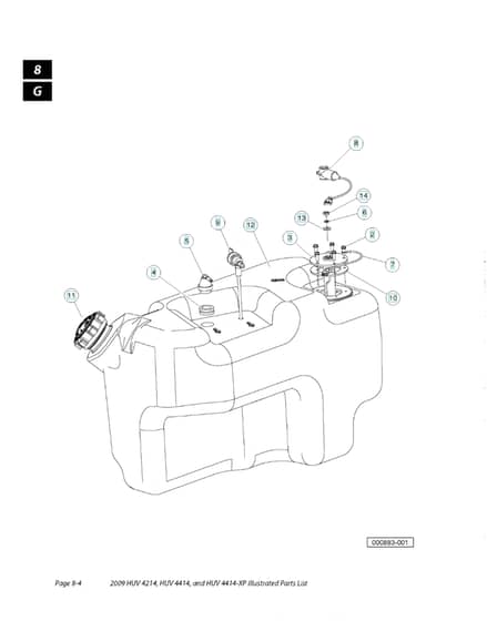 Husqvarna HUV4414XP - Fuel Tank