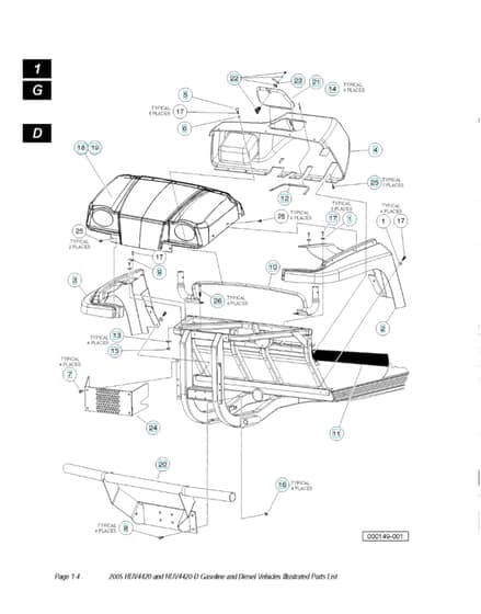 Husqvarna HUV4420D - Front Body