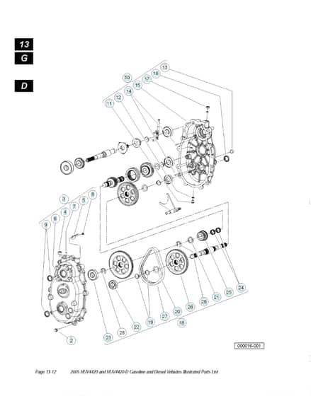 Husqvarna HUV4420D - Transmission