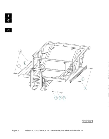 Husqvarna HUV4421D - Chassis - Frame