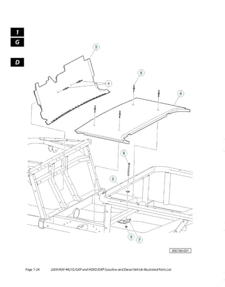 Husqvarna HUV4421D - Chassis - Frame 3