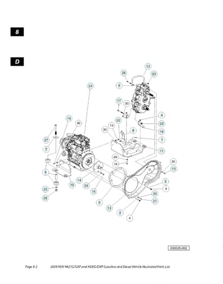 Husqvarna HUV4421DXP - Engine Plate