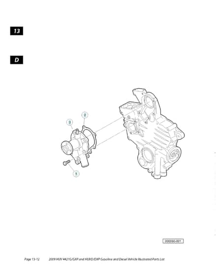 Husqvarna HUV4421DXP - Hydraulic Pump - Motor