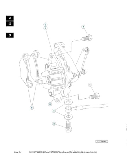 Husqvarna HUV4421G - Brake & Rear Mower Lift 2