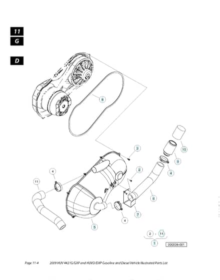 Husqvarna HUV4421G - Clutch Cover