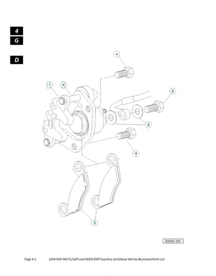 Husqvarna HUV4421GX - Brake & Rear Mower Lift