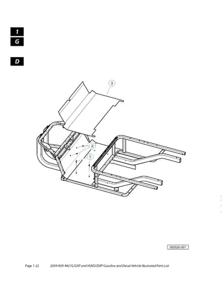 Husqvarna HUV4421GX - Chassis - Frame 3