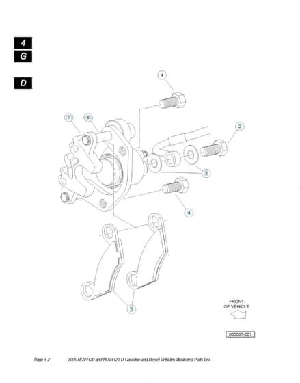 Husqvarna HUV4420 - Front Brake