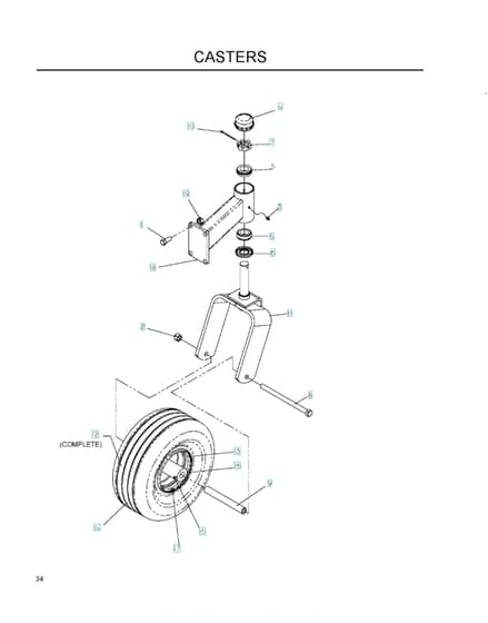 Husqvarna Iz25 - Casters