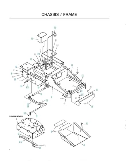 Husqvarna Iz25 - Chassis Lower