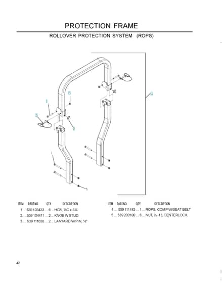 Husqvarna Iz25 - Protection Frame